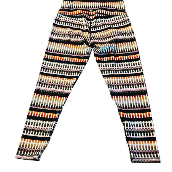 PRANA Women’s Colorful Abstract Geometric pattern Leggings Size Large - Picture 9 of 10